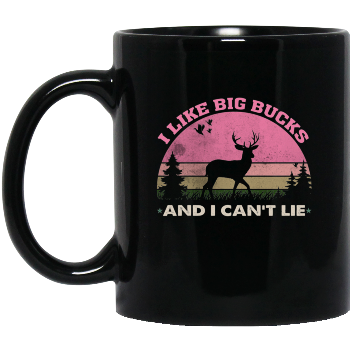 11oz black glass ceramic mug