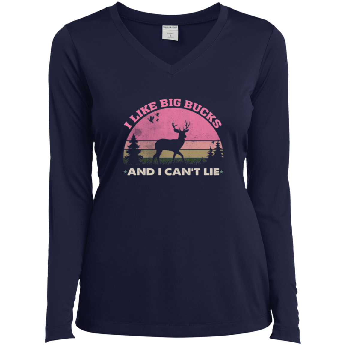 Ladies’ Long Sleeve Performance V-Neck Tee