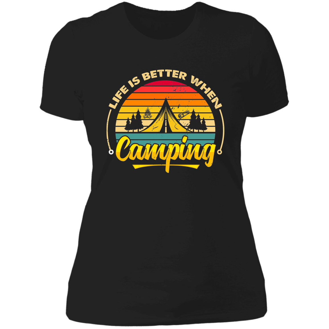 Ladies' Boyfriend T-Shirt_camping