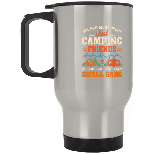 Small gang wrap around mug _ Silver Stainless Small Gang Travel Mug_camping