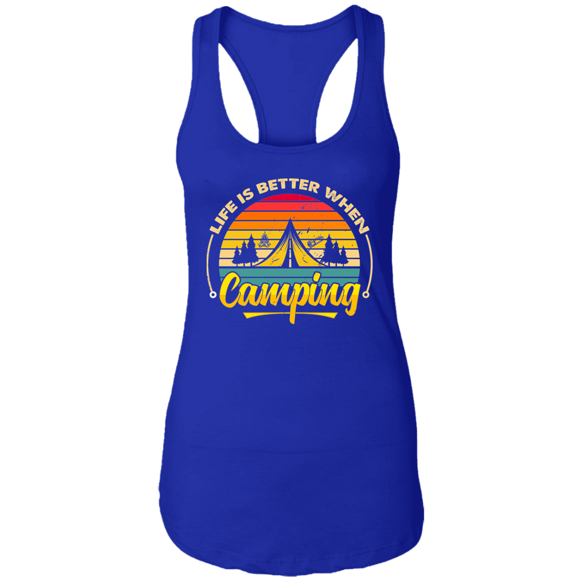 Ladies Ideal Racerback Tank_camping