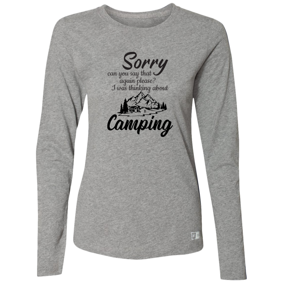 Ladies’ Essential Dri-Power Long Sleeve Tee_camping