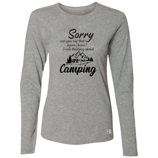 Ladies’ Essential Dri-Power Long Sleeve Tee_camping