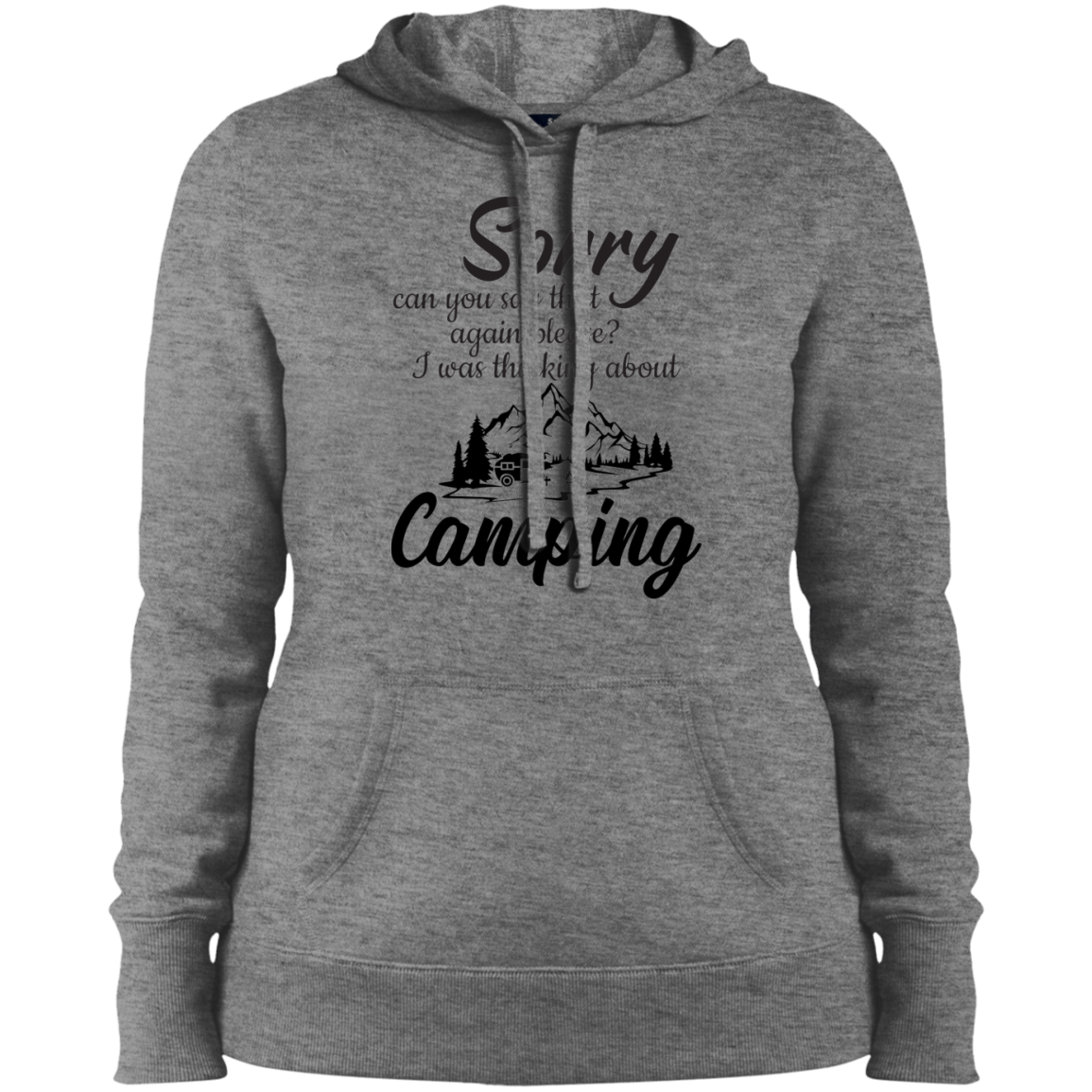 Ladies' Pullover Hooded Sweatshirt_camping