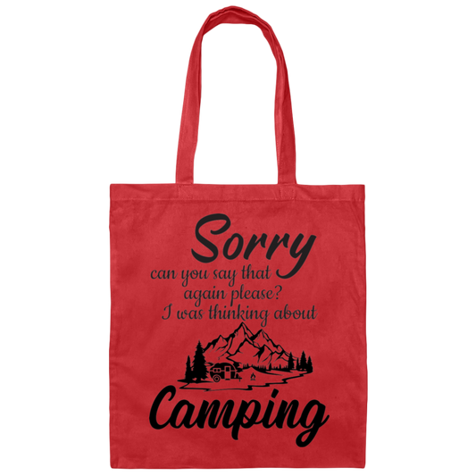 Canvas Tote Bag_ camping