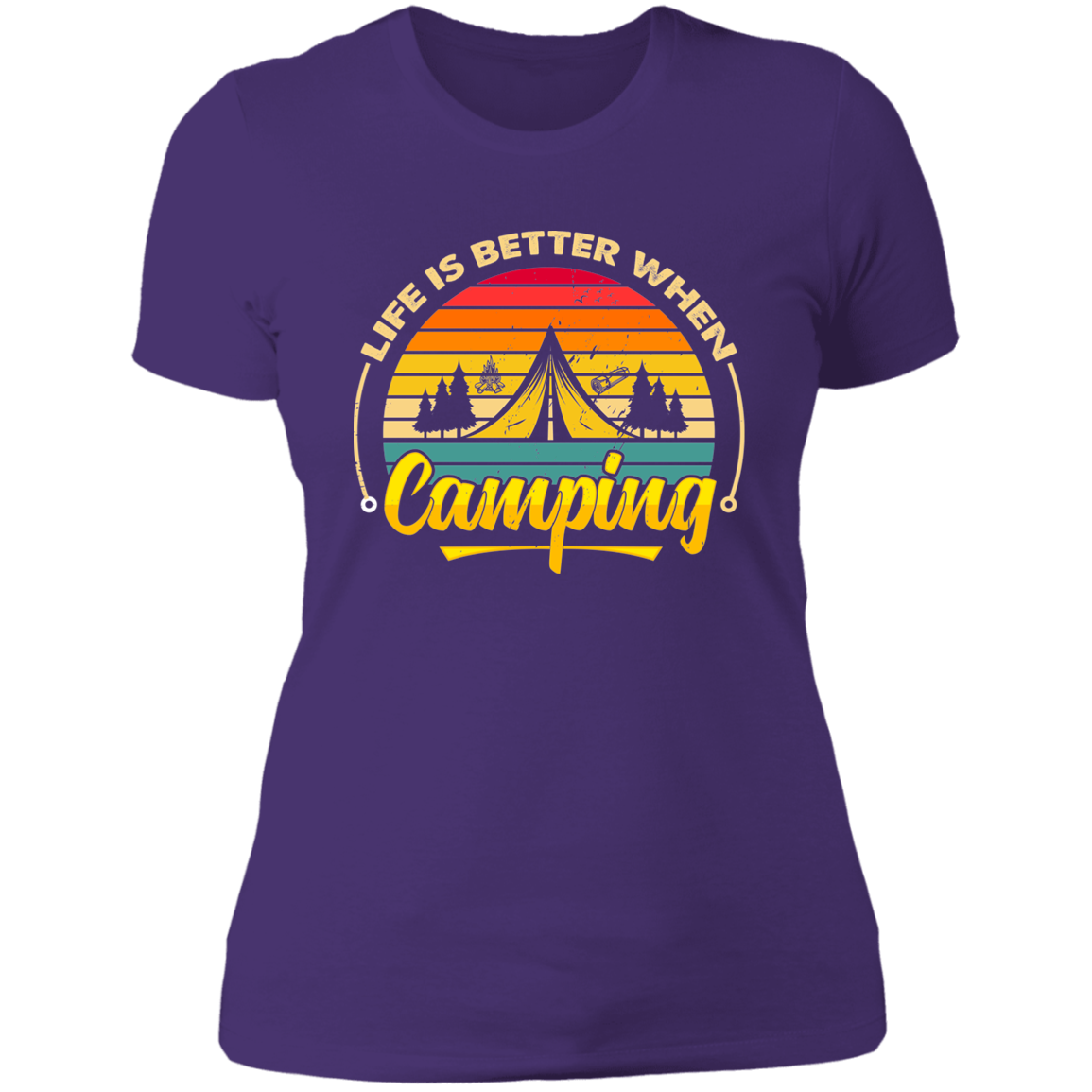 Ladies' Boyfriend T-Shirt_camping