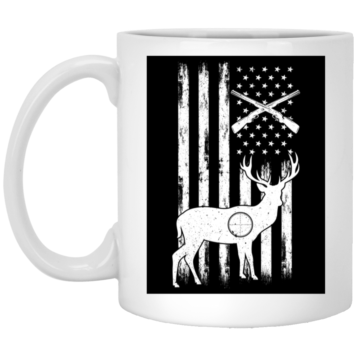 11oz White Mug for Hunting Enthusiasts