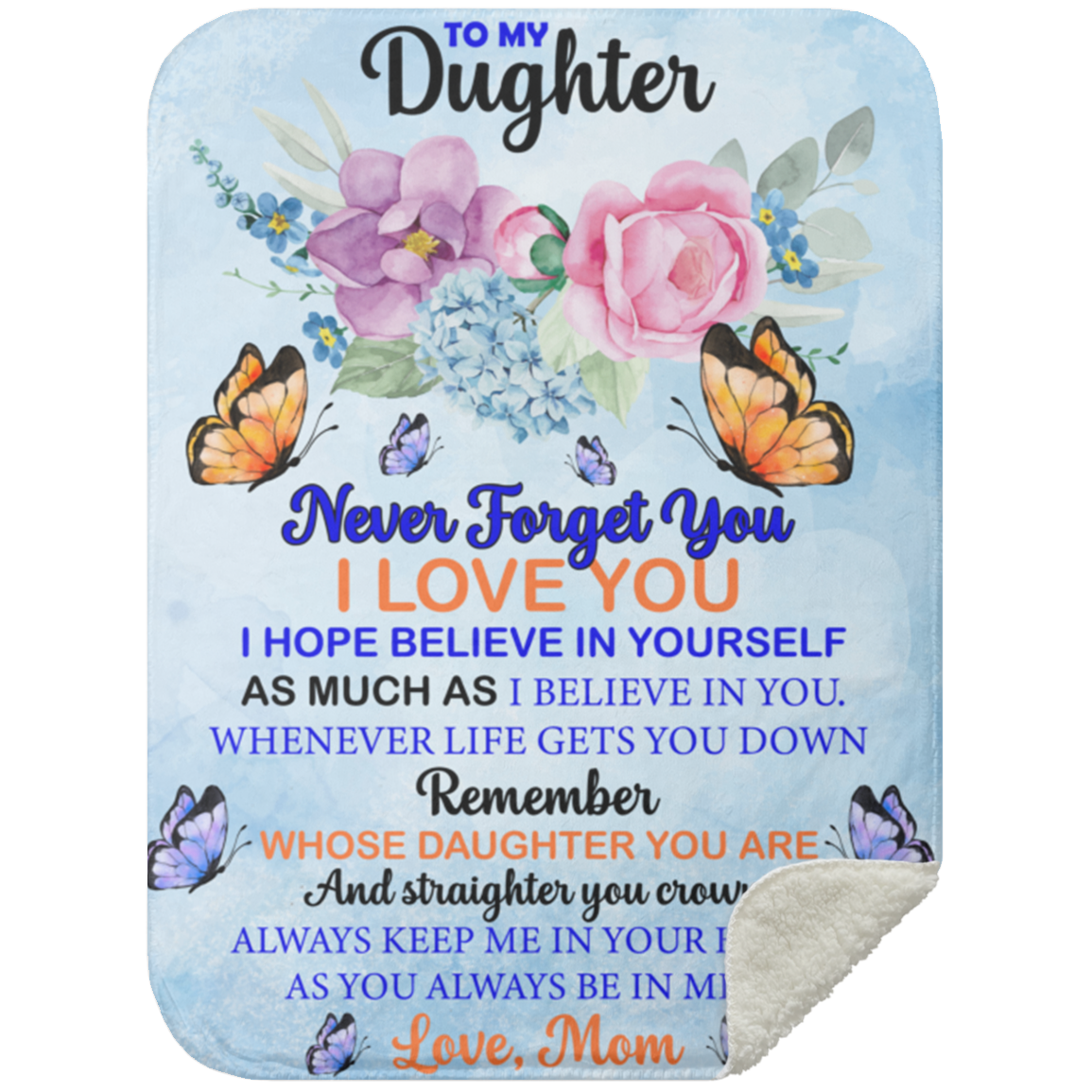 Daughter Gift Premium Sherpa Blanket