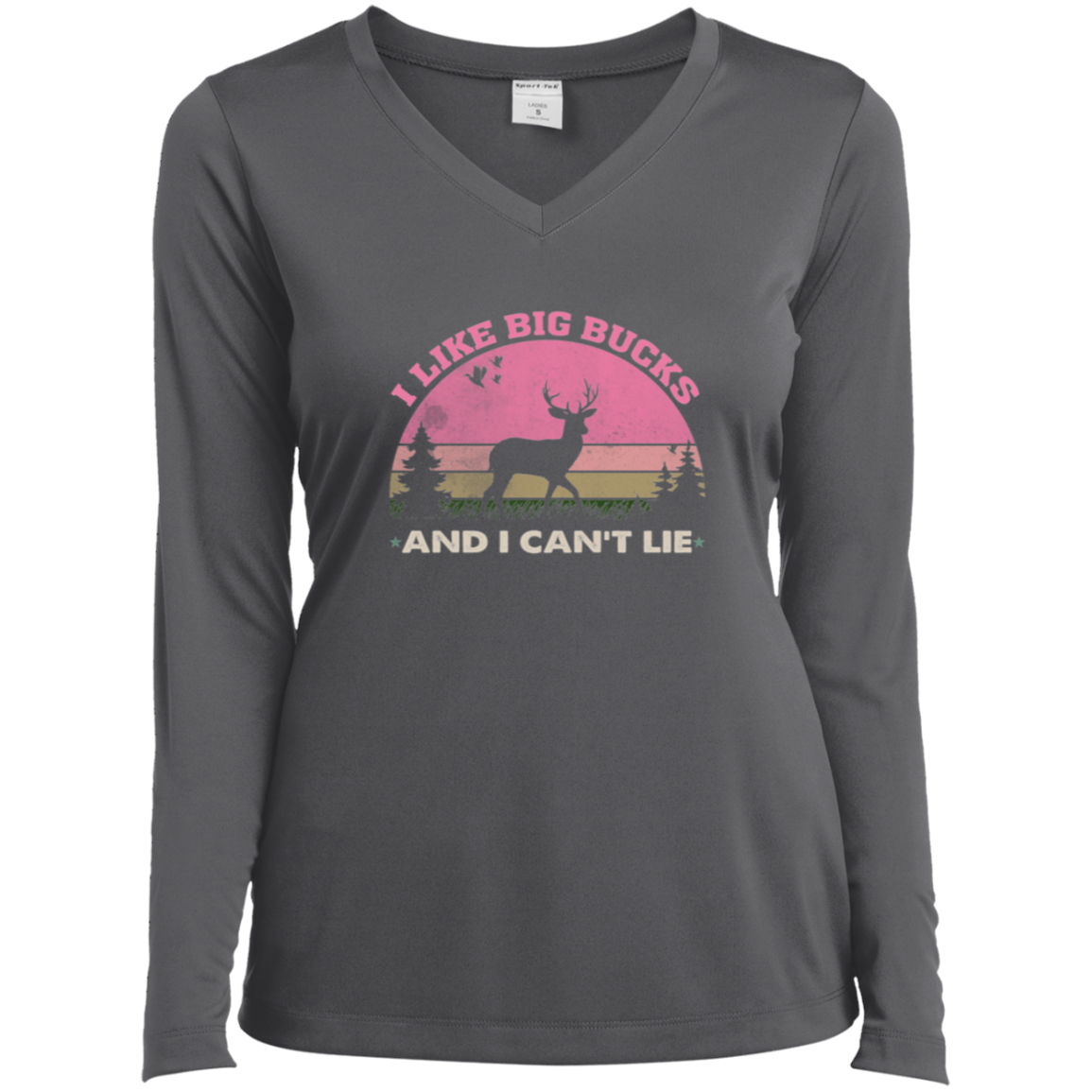 Ladies’ Long Sleeve Performance V-Neck Tee