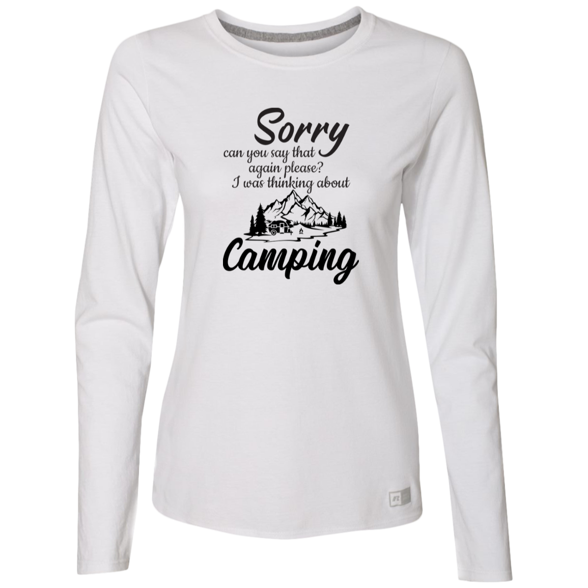 Ladies’ Essential Dri-Power Long Sleeve Tee_camping