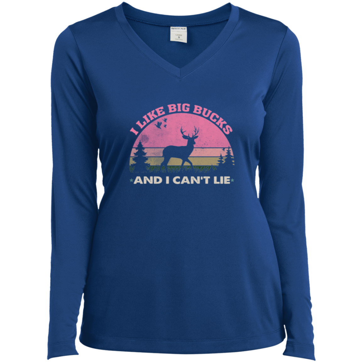 Ladies’ Long Sleeve Performance V-Neck Tee