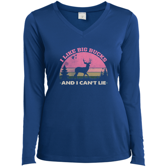 Ladies’ Long Sleeve Performance V-Neck Tee