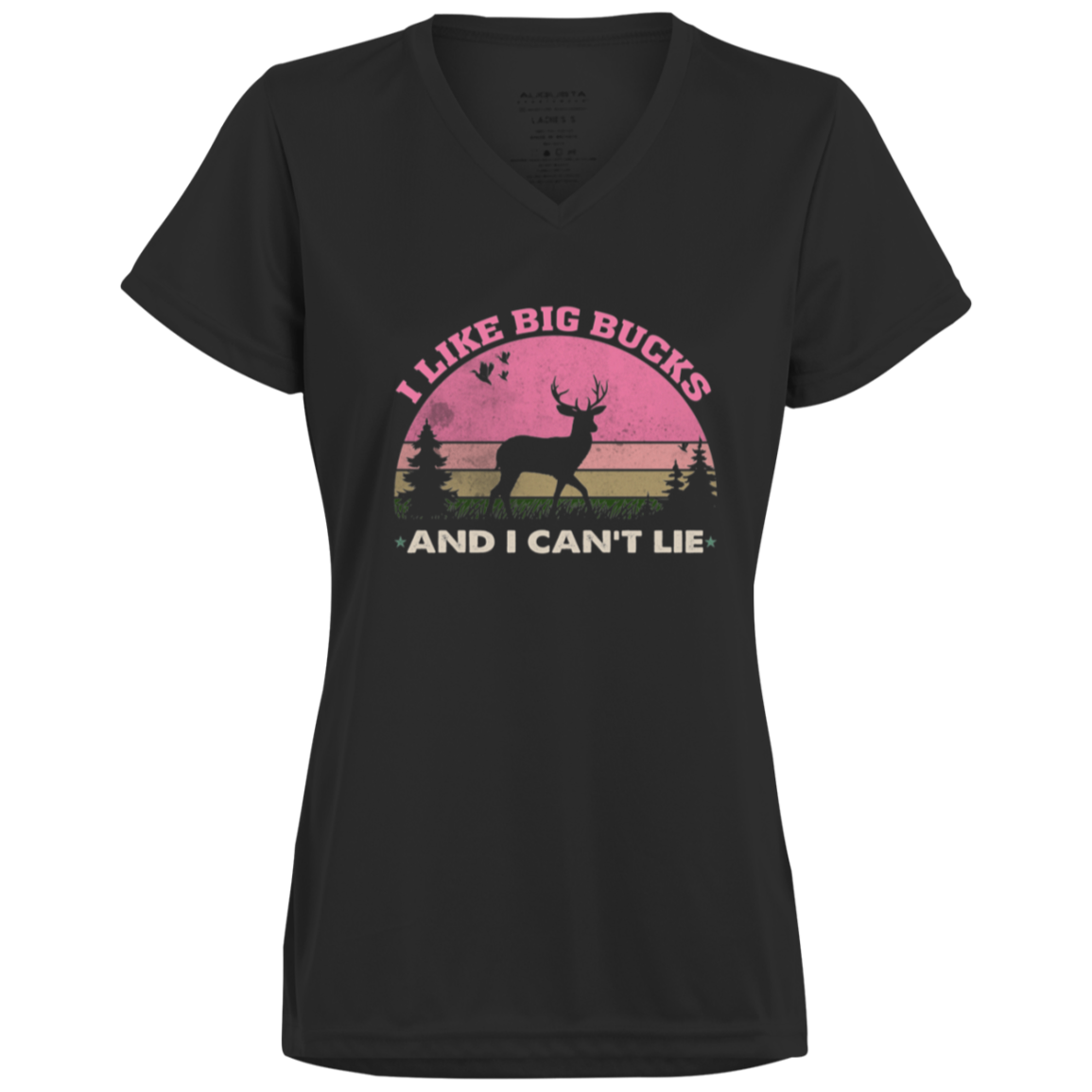 Ladies’ Moisture-Wicking V-Neck Tee