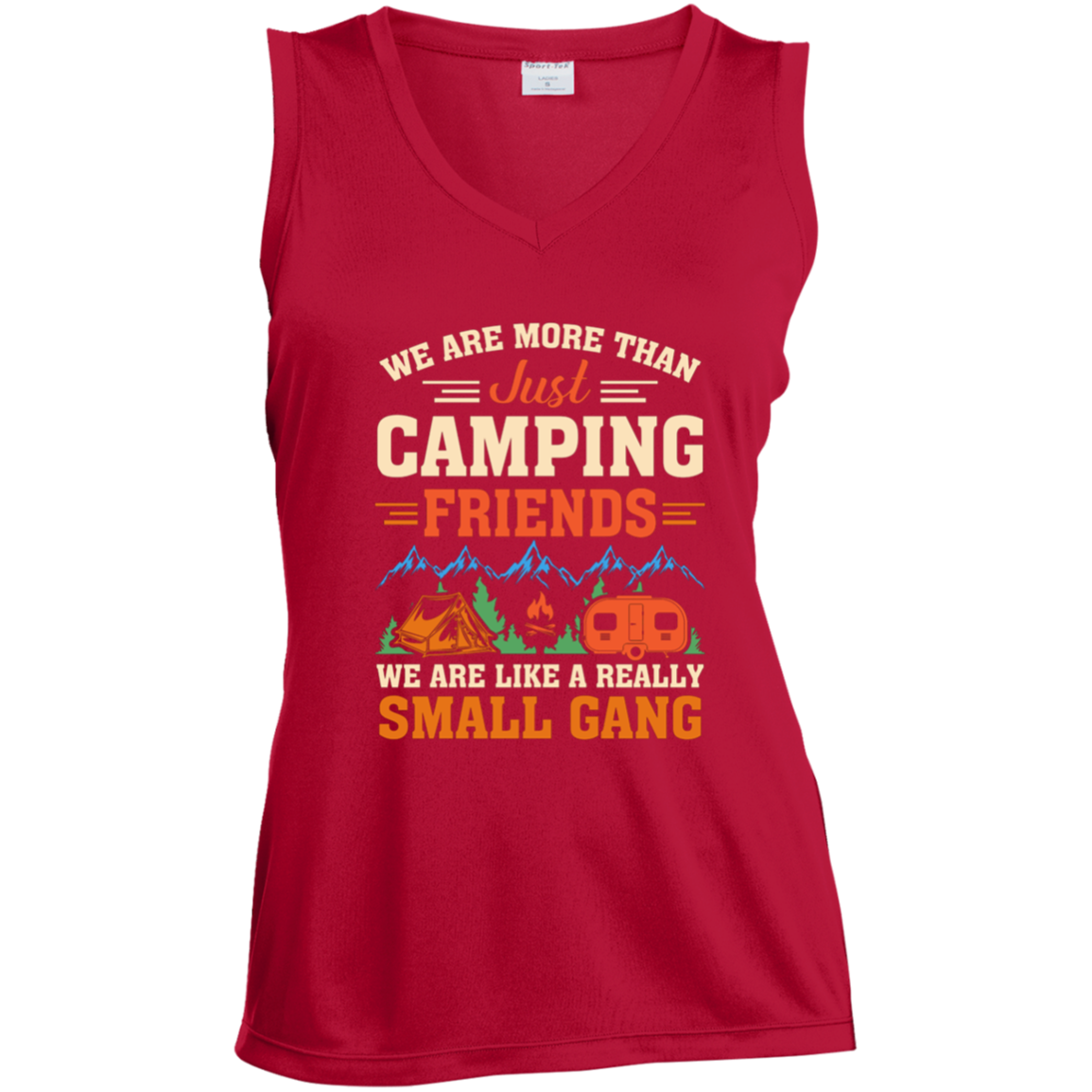 Untitled design Ladies' Sleeveless V-Neck Performance Tee_camping