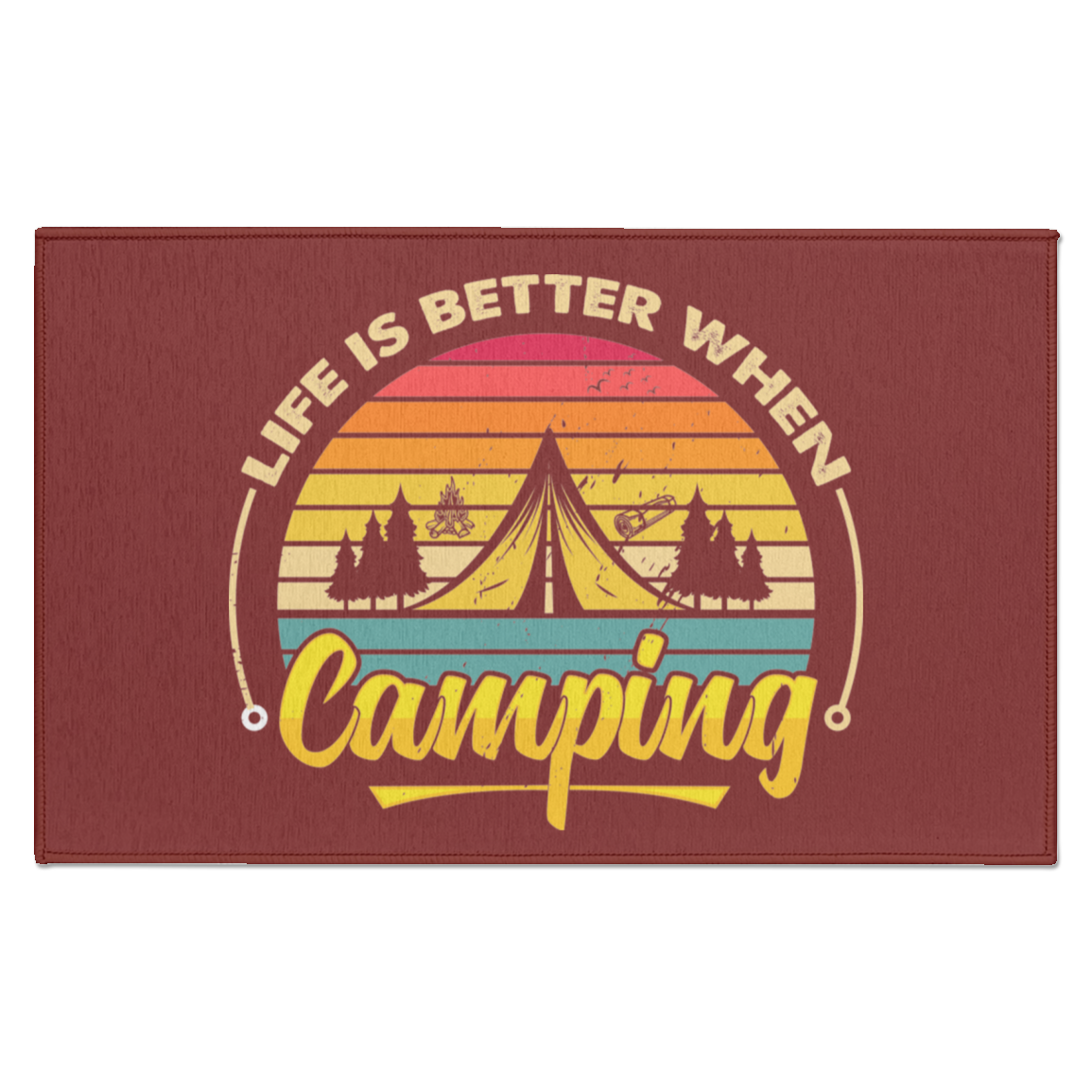 Indoor Doormat_Life is Better_Camping