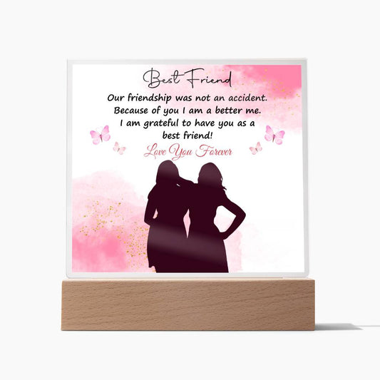 To My Bestfriend | I Love You | Acrylic Square Plaque