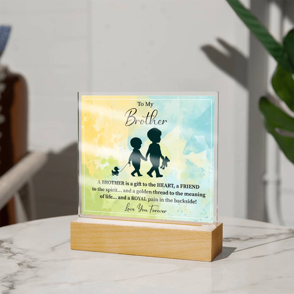 To My Brother | I Love You | Acrylic Square Plaque