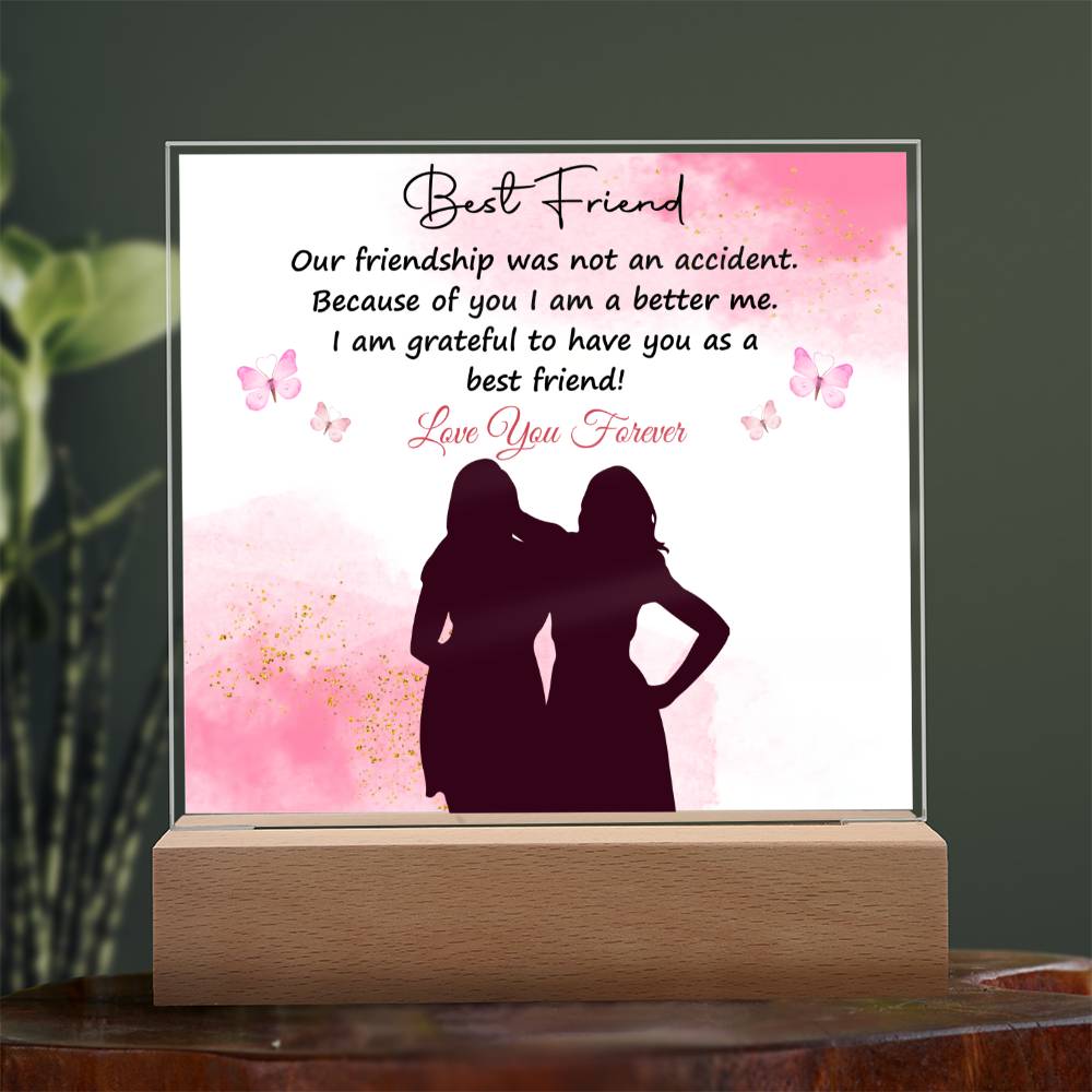 To My Bestfriend | I Love You | Acrylic Square Plaque