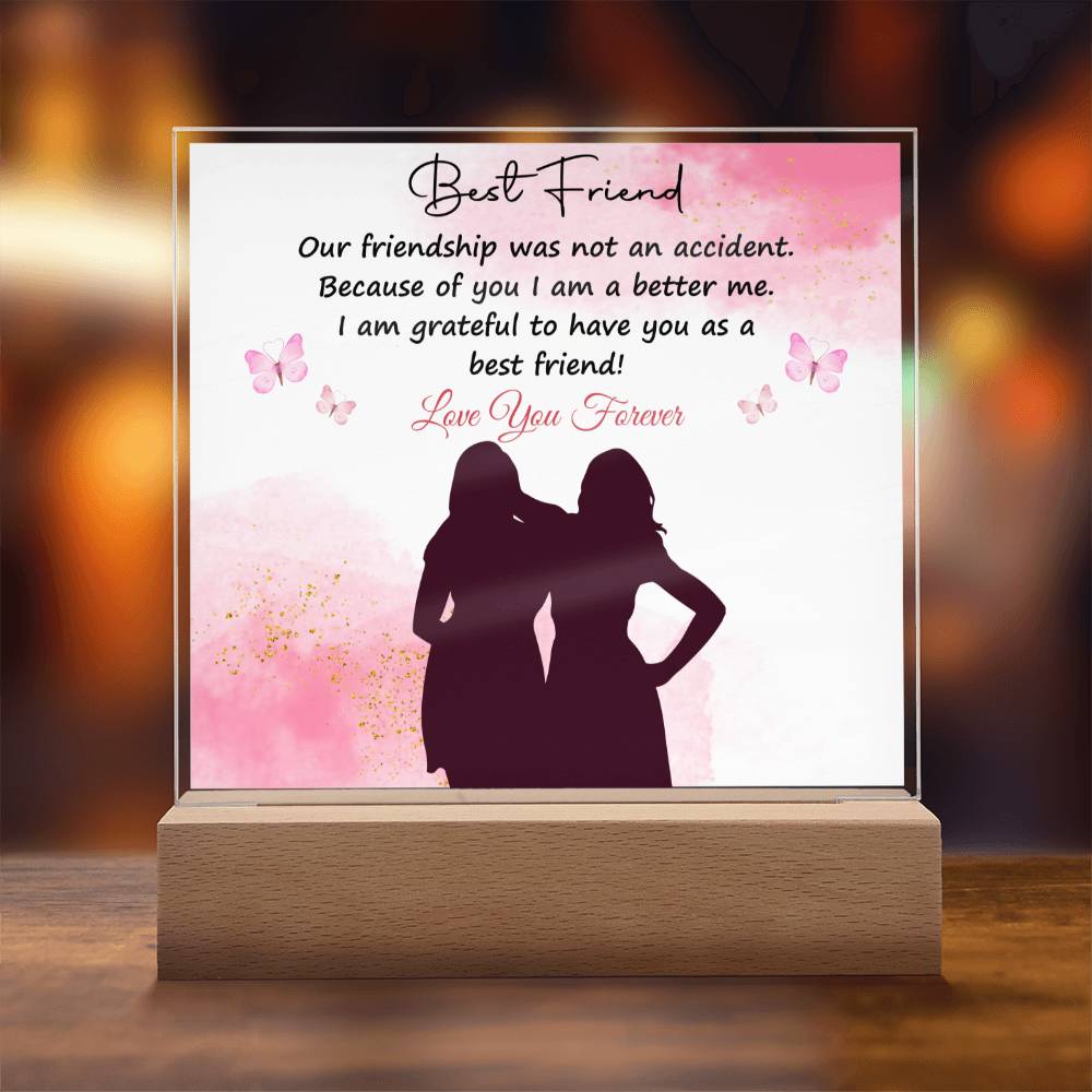 To My Bestfriend | I Love You | Acrylic Square Plaque