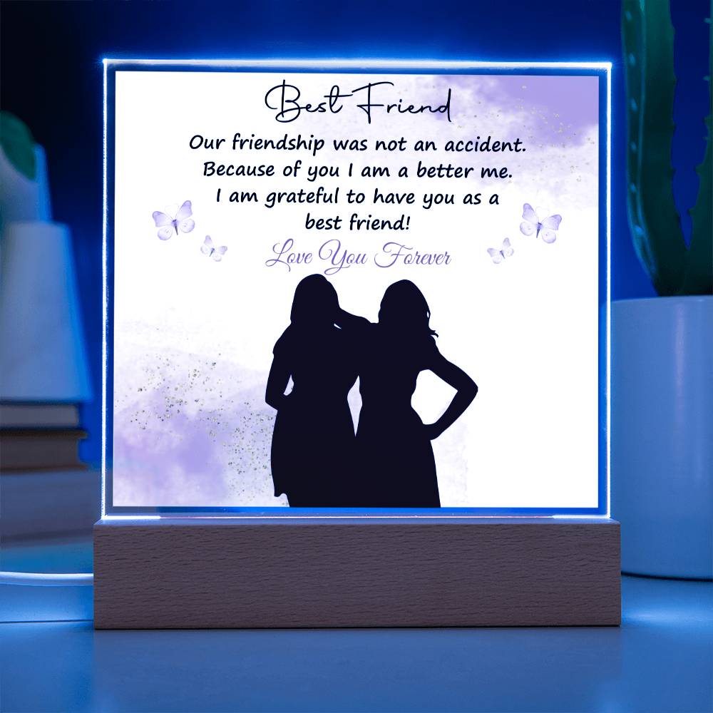 To My Bestfriend | I Love You | Acrylic Square Plaque