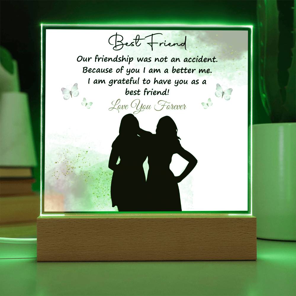 To My Bestfriend | I Love You | Acrylic Square Plaque