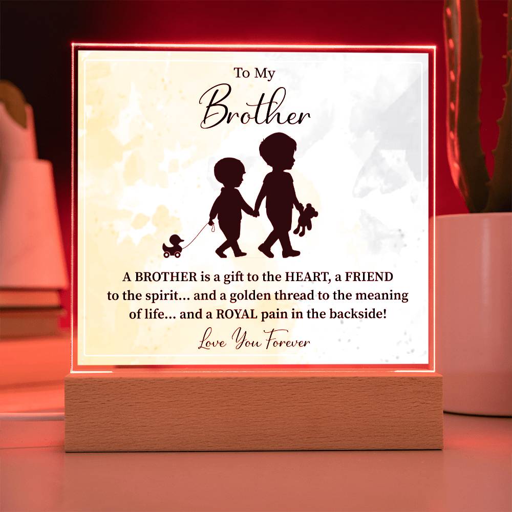 To My Brother | I Love You | Acrylic Square Plaque