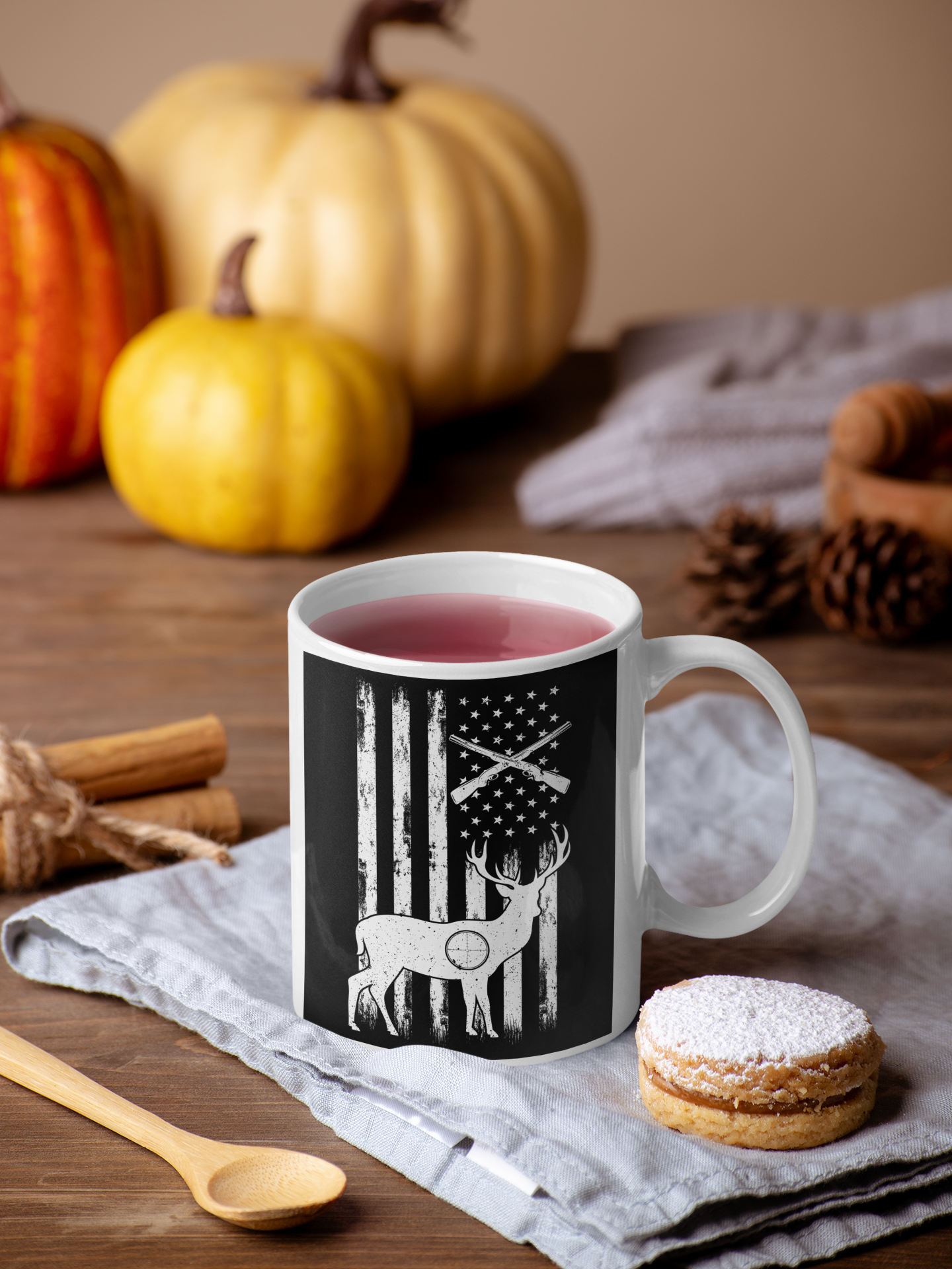 11oz White Mug for Hunting Enthusiasts