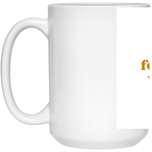 Yellow Simple Retro Happy Together Mug 21504 15 oz. White Mug